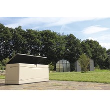 LIFETIME Opbergbox XXL kunststof grijs 150x61x68 cm, inhoud 495 L