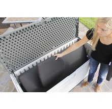 LIFETIME Opbergbox XXL kunststof grijs 150x61x68 cm, inhoud 495 L
