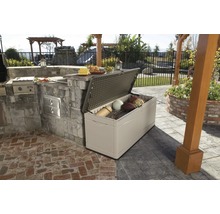 LIFETIME Opbergbox XXL kunststof grijs 150x61x68 cm, inhoud 495 L