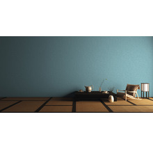 Japanse kamer met tafel, theepot, stoel en lamp