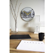 NEXTIME Wandklok trumpet city wit ø 40 cm