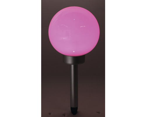 Tuinlamp met grondpen en bolvormige lampenkap