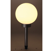 Tuinlamp met grondspies en bolvormige lampenkap