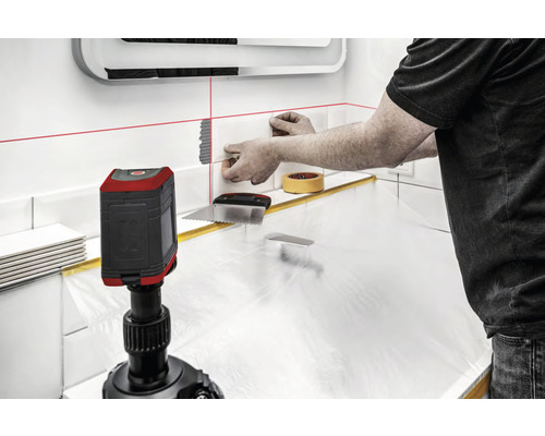 Tegels leggen met tegelzetgereedschap en laser