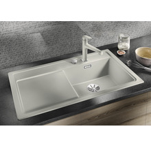 Silgranit spoelbak met afdruiprek en kraan