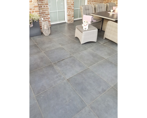 DIEPHAUS Keramische terrastegel iStone Duocera basalt, 60 x 60 x 4 cm