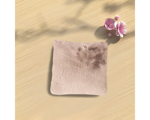 Vierkant decoratief kussen van imitatiebont