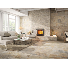 Wand- en vloertegel Ardesia beige-bruin 41x66 cm