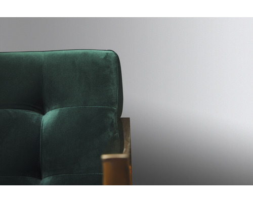 Detailopname van een groene sofa met bekleding
