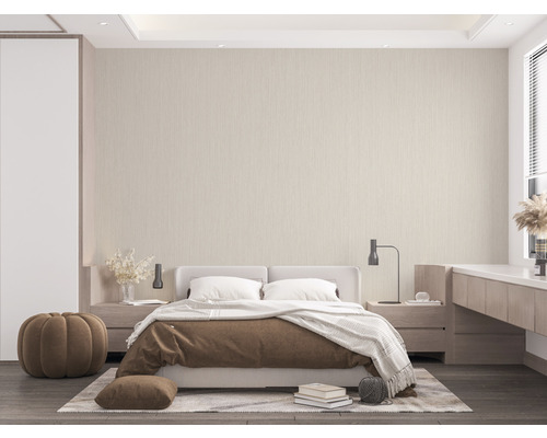 Slaapkamer met tweepersoonsbed, nachtkastjes en decoratie in een helder ontwerp