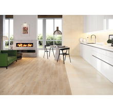 Wand- en vloertegel Artwood camel houtlook 23x120 cm gerectificeerd