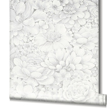 Behang met bloemmotief