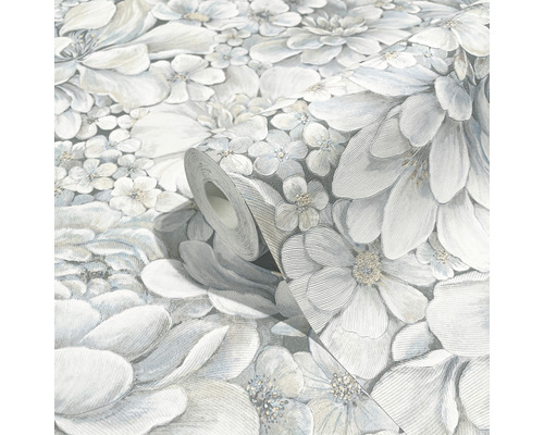 Rol behang met bloemmotief