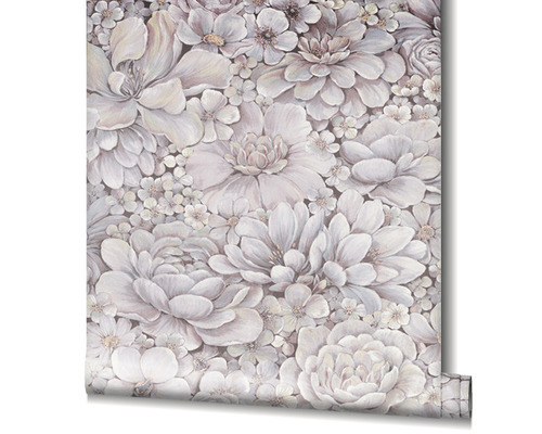 Behangrol met bloemmotief