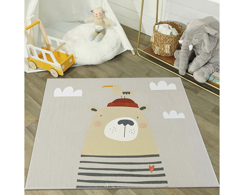 Tapijt met berenpatroon voor een kinderkamer