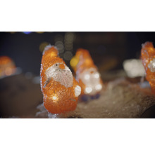 Verschillende verlichte kerstmanfiguren als kerstdecoratie