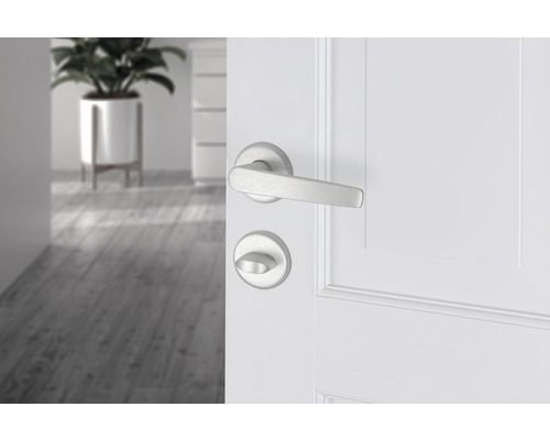 Deur met deurbeslag en deurklink