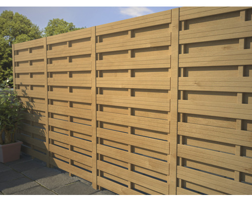 Houten privacy scherm