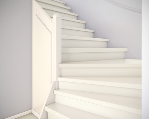 Trap met leuning binnenshuis