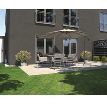 SOLUNA Zweefparasol Lyon ecru Ø 300 cm, hoogte 257 cm