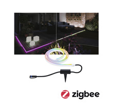 Led-lichtslang met grondpen en Zigbee-logo