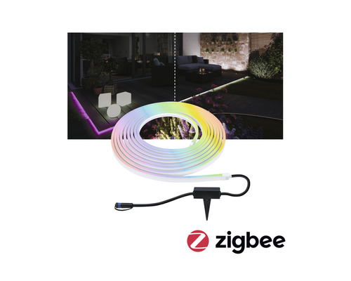 Led-lichtslang voor buiten met Zigbee logo
