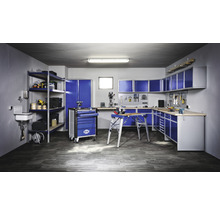 INDUSTRIAL Werkbank 177 cm blauw-grijs (2 deuren, 10 laden)-thumb-3 INDUSTRIAL Werkbank 177 cm blauw-grijs (2 deuren, 10 laden)-thumb-3