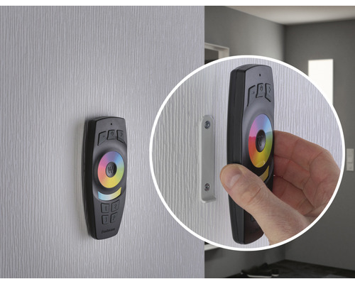 Afstandsbediening voor lampbediening aan de muurbeugel