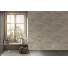 Interieur met raam, decoratie en wandbekleding met marmerlook.