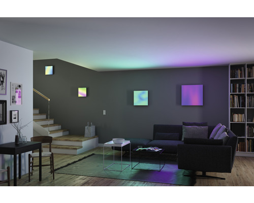 PAULMANN LED-paneel Loria Rainbow 29,5x29,5 cm CCT+RGB wit