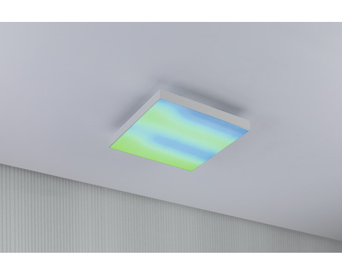Vierkante plafondlamp met kleurverloop
