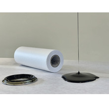 Bitumenbandrol met weglopend bitumen en deksel