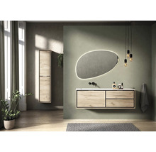 SANOX Badkamermeubelset Loft met wastafelblad 47x161x46 cm craft oak
