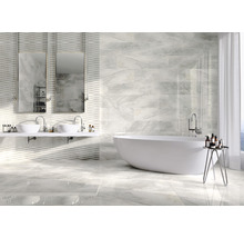 Wand- en vloertegel Lido White lichtgrijs 119,7x119,7 cm gerectificeerd