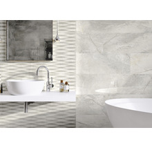 Wand- en vloertegel Lido White lichtgrijs 119,7x119,7 cm gerectificeerd