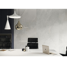 Wand- en vloertegel Lido White lichtgrijs 119,7x119,7 cm gerectificeerd