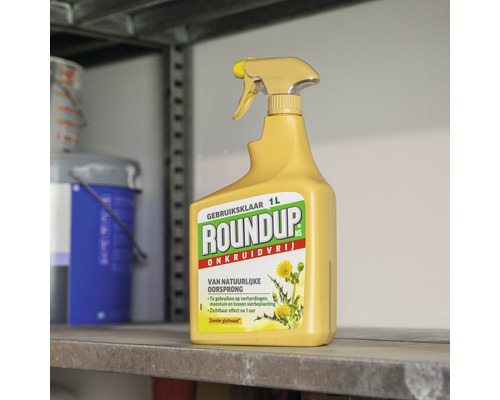 Roundup onkruidvrij gebruiksklaar in een 1 liter spuitfles