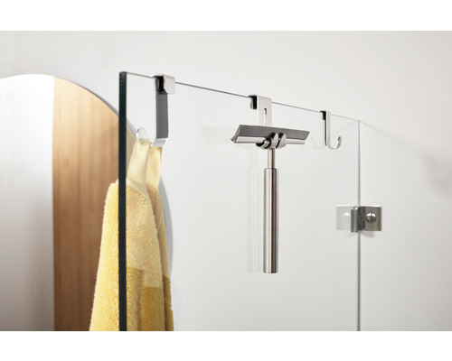 Douchecabine met wisser en handdoekhouder