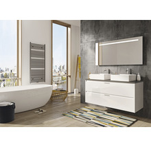 SANOX Badkamermeubelset Porto met wastafelblad 55x70x50 cm wit hoogglans