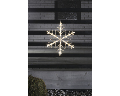 Decoratieve sneeuwvlok met verlichting voor buiten
