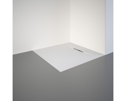 Gelijkvloerse douche met afvoergoot