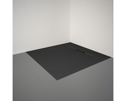 Inloopdouche met afvoergoot in de badkamer