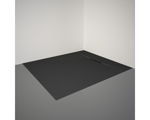 Gelijkvloerse douche met douchegoot