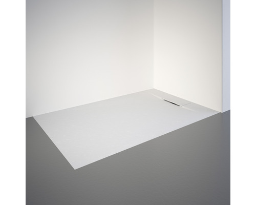 Gelijkvloerse douche met afvoergoot