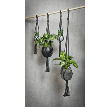 TS Macrame hanger zwart L 70 cm