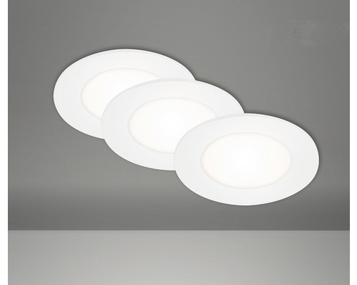 BRILONER LED Inbouwspot set 7125 Ø 86 mm wit, 3 stuks BRILONER LED Inbouwspot set 7125 Ø 86 mm wit, 3 stuks