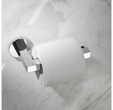 Toiletpapierhouder van metaal met papierrol