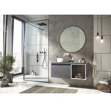 SANOX Badkamermeubelset Frozen met wastafelblad 43,6x100x45 cm beton antraciet