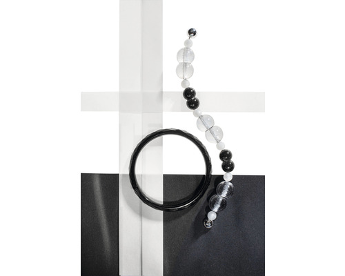 Armband en kralenarmband op schaakbordpatroon