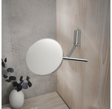 Ronde make-upspiegel voor wandmontage met draaibare arm